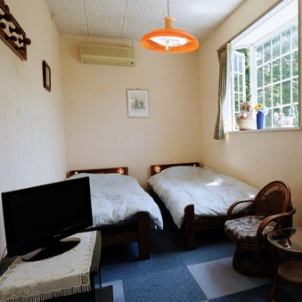 【景色良】シンプルツイン(小型・中型犬向き、ペット無料)